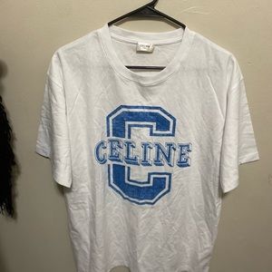 Celine White T Short Sleeve 10/10 cond. authentic